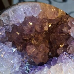 Amethyst Crystal Geode Home Accent